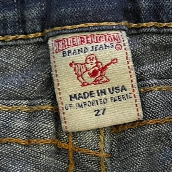 True Religion Women's Distressed Jeans Pants Size 27 - Picture 3 of 9